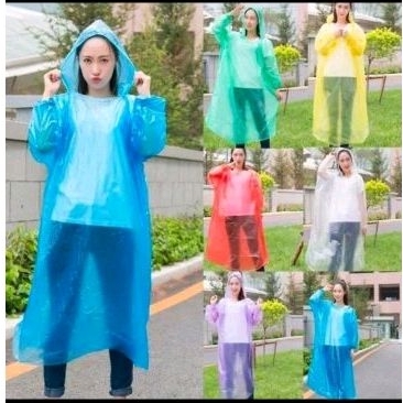 jas hujan plastik/mantel hujan