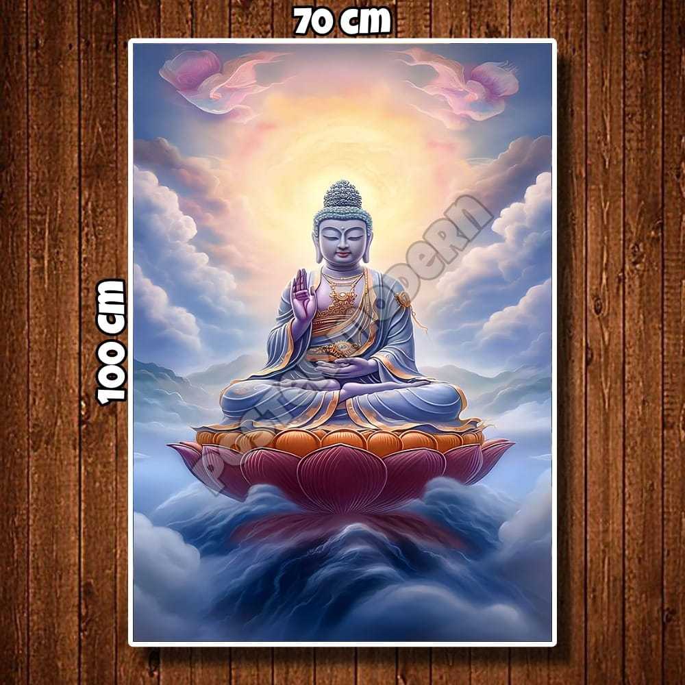 Walldecor Poster Buddha Art Ukuran Xtra Besar Code40 / Hiasan Dinding Tempel Tembok / Hiasan Dinding