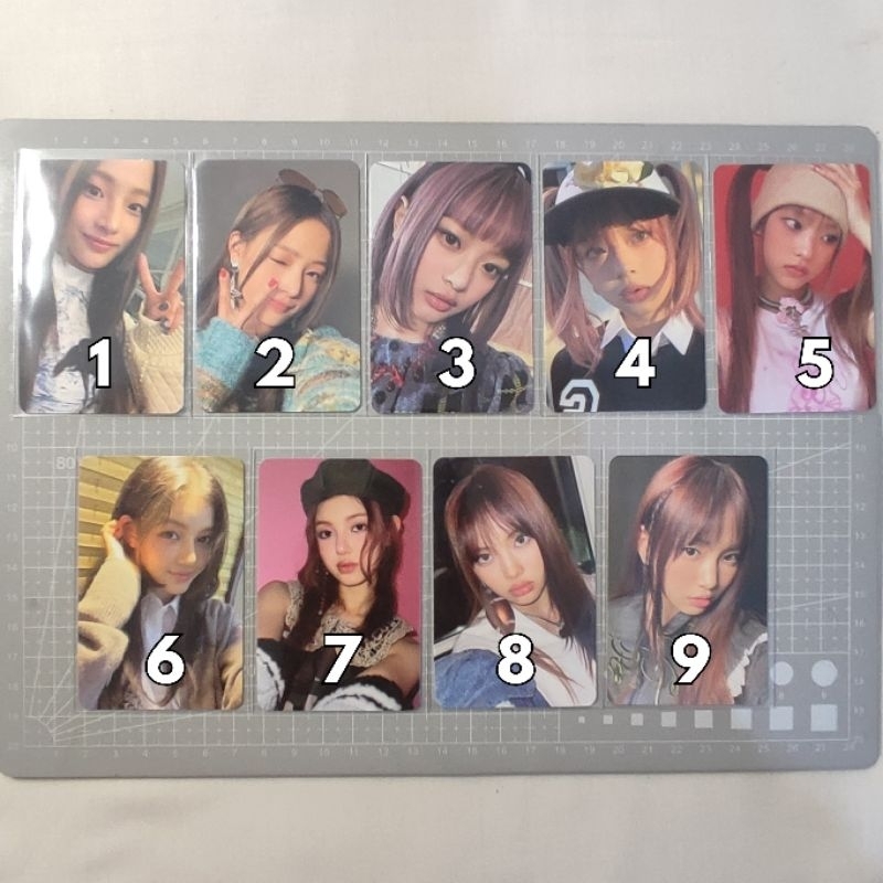 [ READY, BACA DESK ] want to sell photocard official newjeans kim minji pham hanni kang haerin danie