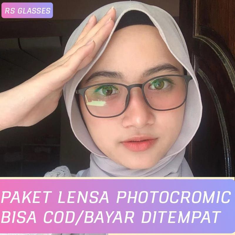 KACAMATA PHOTOCROMIC KACAMATA ANTIRADIASI FRAME UNISEX 21351