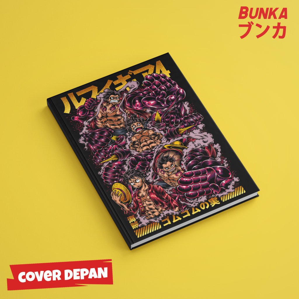 

Note Book Aesthetic Anime One Piece Monkey D Luffy Gear 4 Tranform Design Hardcover A5 Buku Tulis Catatan Notes Agenda Planner Jurnal vintage buku catatan story book kado anniversary valentine cowok cewek murah