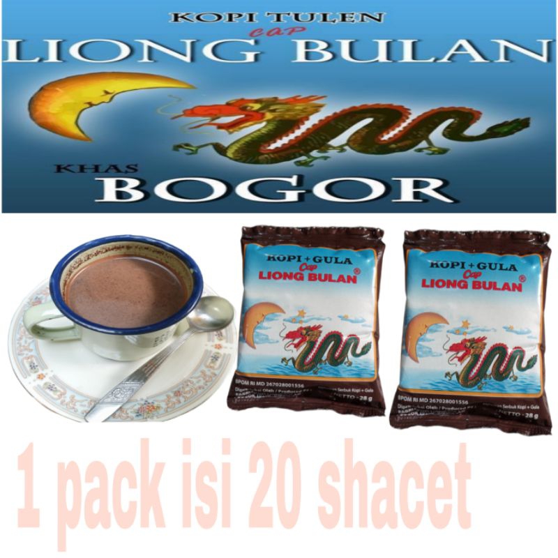 

KOPI LIONG BULAN + GULA 1PACK 20 SACHET