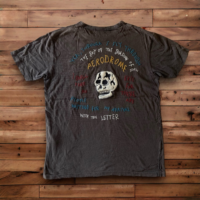 Kaos Avirex Tengkorak Second Original