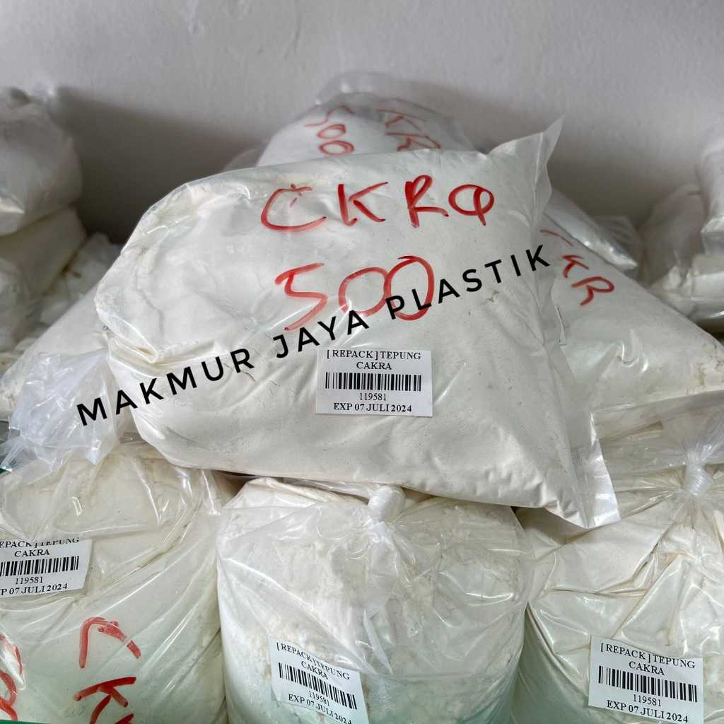 

Tepung cakra kembar kiloan 500 gram