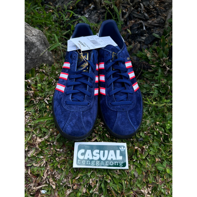Adidas Munchen Edge Deep Blue Soft Red OG Exclusive ORIGINAL