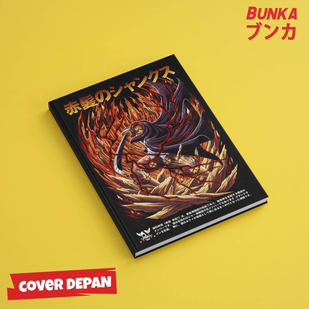 

Note Book Aesthetic Anime One Piece Akagami no Shanks B Design Hardcover A5 Buku Tulis Catatan Notes Agenda Planner Jurnal vintage buku catatan story book kado anniversary valentine cowok cewek murah