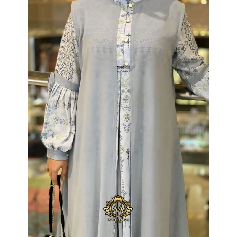 Hikmah Dress etnik pastel super kalem