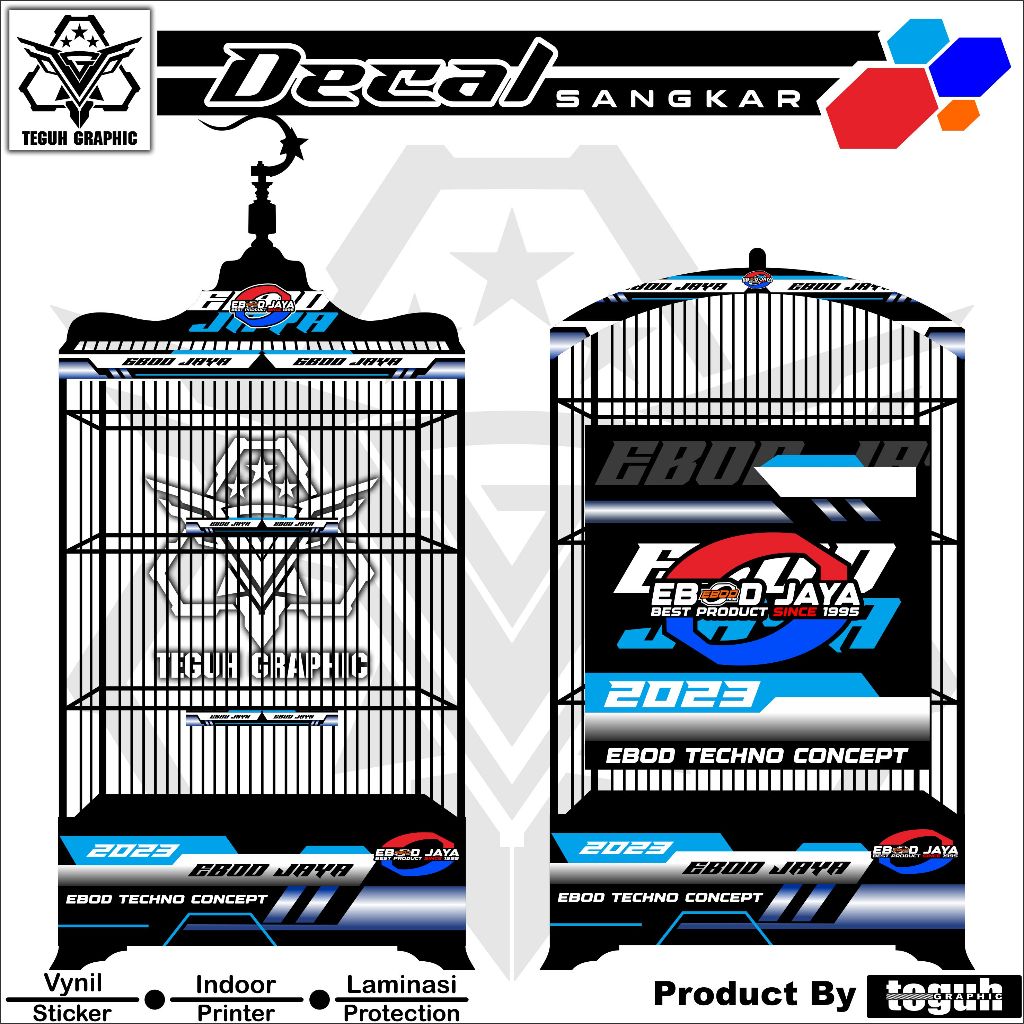 Stiker Sangkar Kosan Ebod Jaya Techno