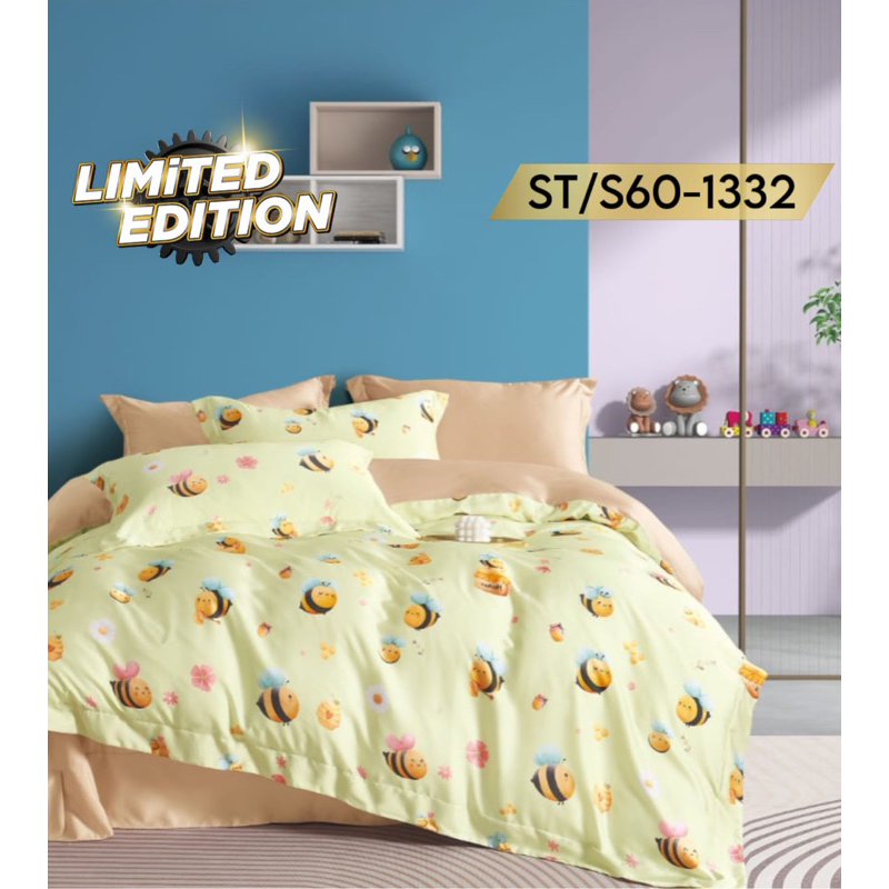 sprei anak sutra organic tencel s60 uk 120 160 180 tinggi 40cm