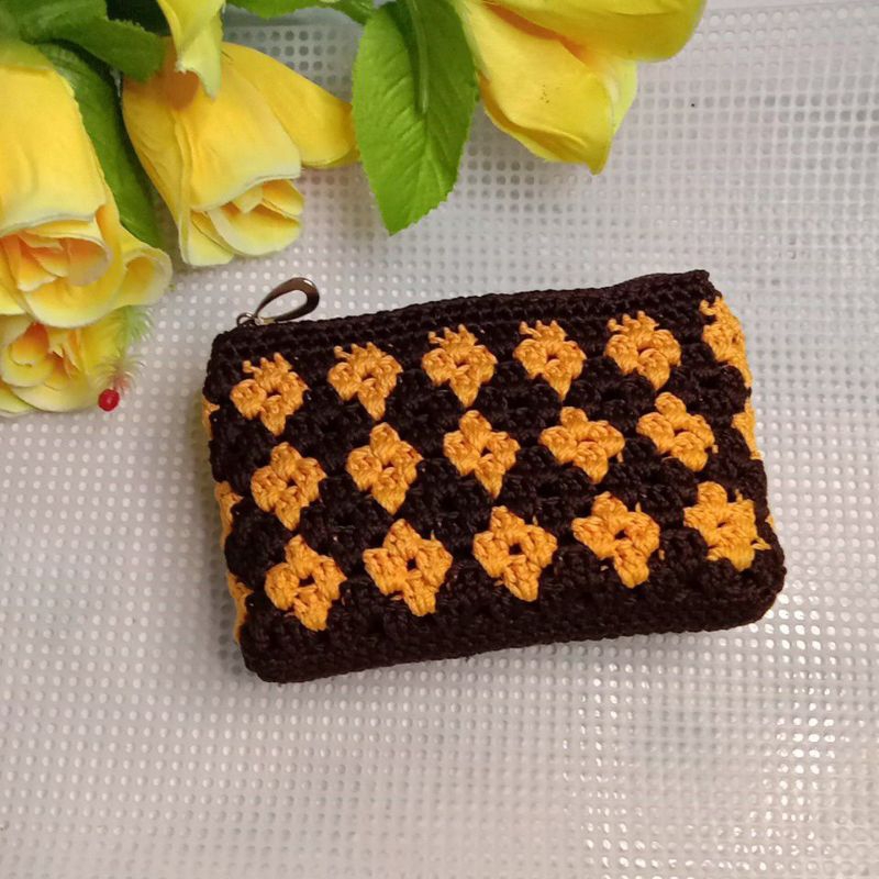 Dompet koin rajut/dompet wanita