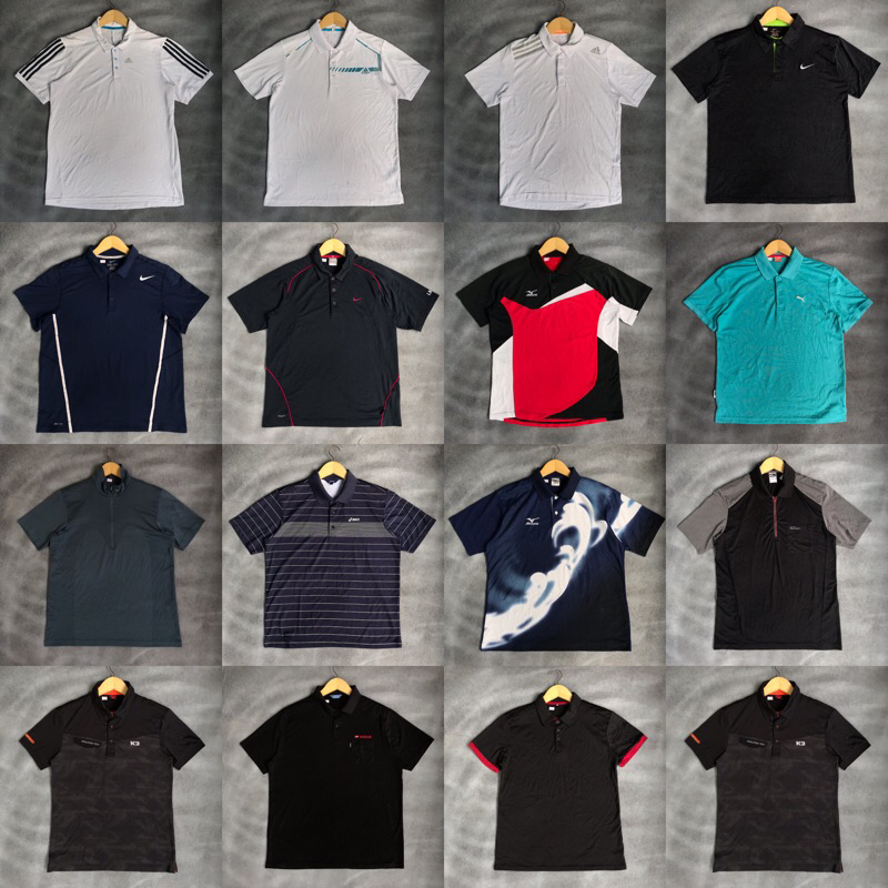 Polo shirt Jersey Football / Volly Olahraga Branded Original Scnd Adidas DLL