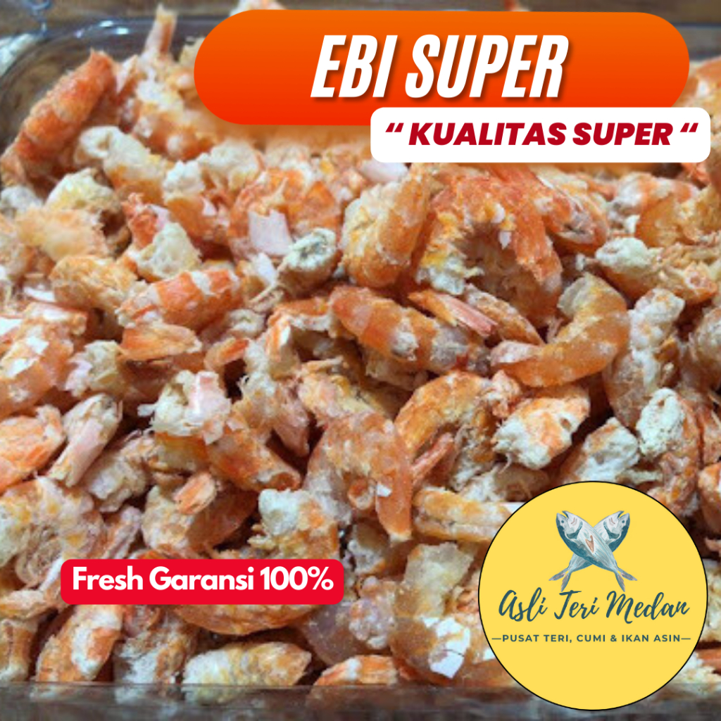 

EBI KERING SUPER / UDANG EBI / UDANG PUKUL 250 Gram