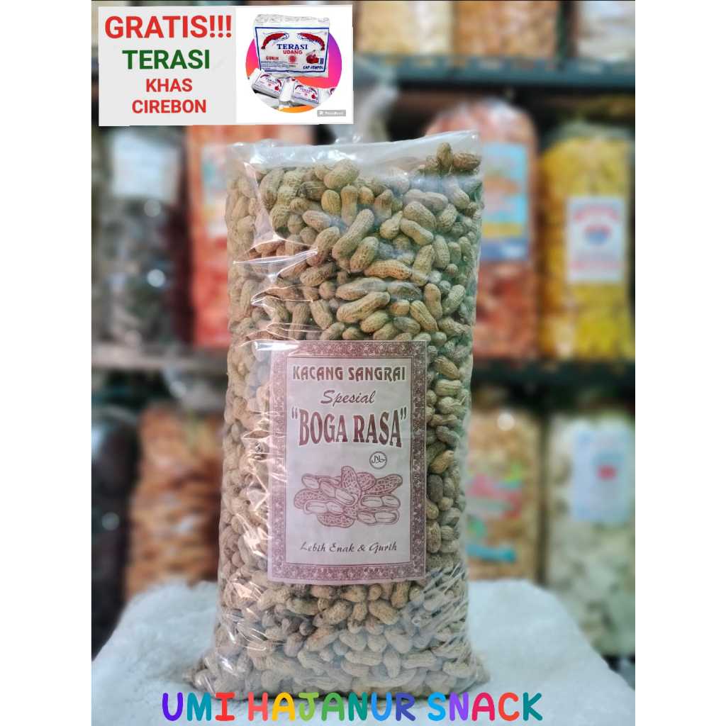 

(GRATIS TERASI) KHAS CIREBON//1KG KACANG SANGRAI//SNACK//HARGA GROSIR