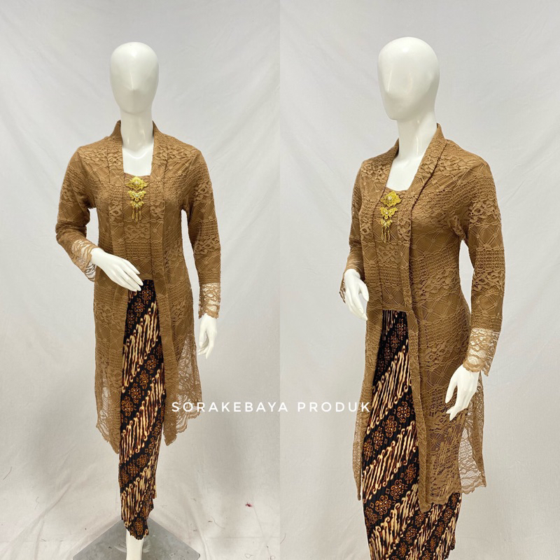 kintani Kebaya - Setelan kebaya tunik brokat modern Kutu Baru / kebaya Kutubaru tunik / kebaya wisud