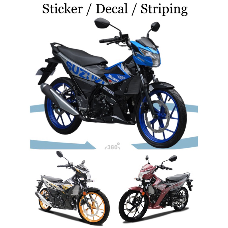 Stiker Decal Striping Satria Fu Fi Versi Raider R150 Fi 2023 Original SGP