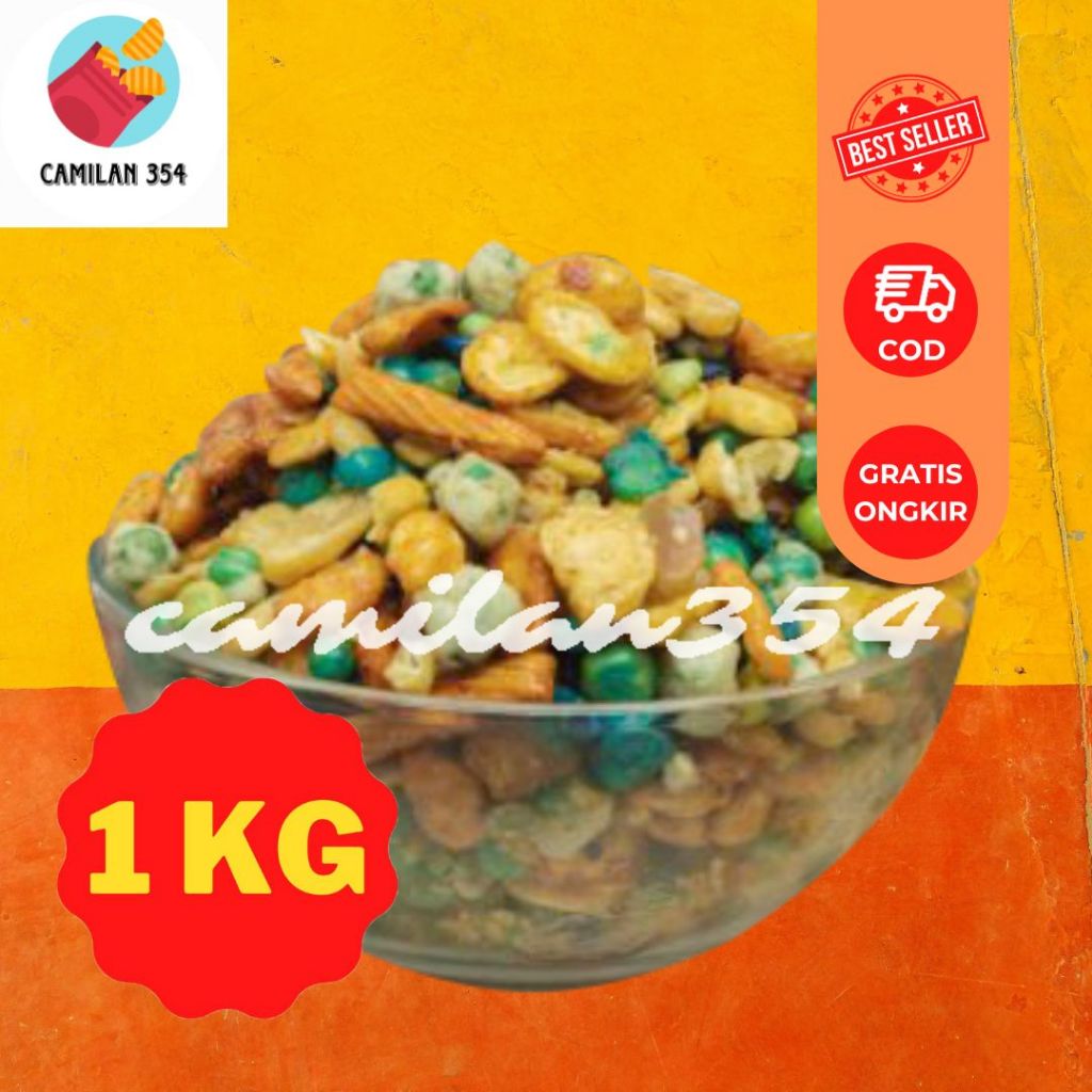 

[KILOAN] Kacang Campur Murah - 1KG / Kacang Polong Mix 1000GRAM / Mixnut Kacang Mix Nut Gurih Renyah