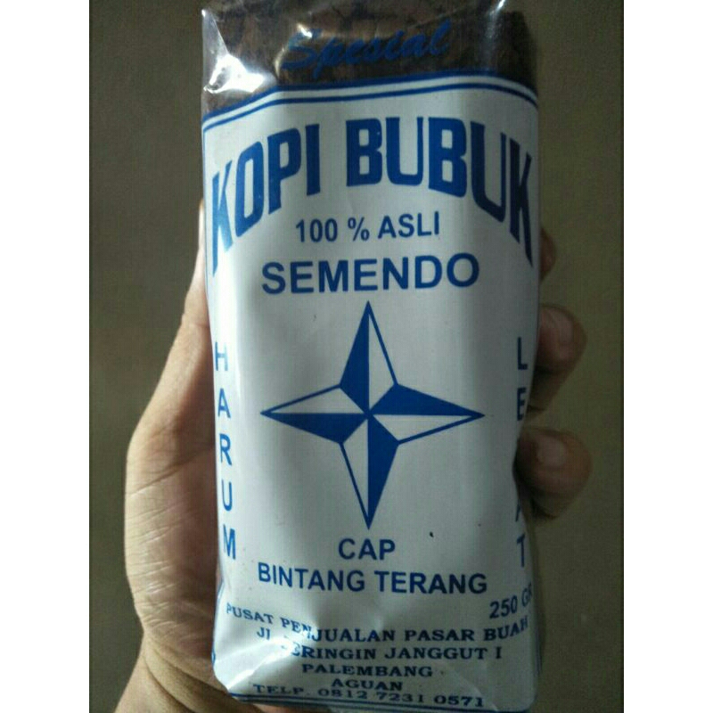 

Kopi Bubuk Semendo Cap BINTANG TERANG 250gr