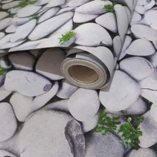 Wallpaper stiker dinding motif batu alam koral keren dan elegand 1Roll termurah