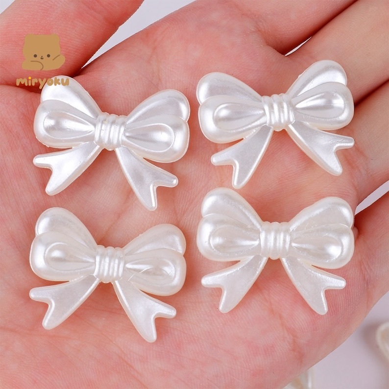 Manik Pita BW Manik Manik Mutiara Bentuk Pita Ribbon Manik Manik