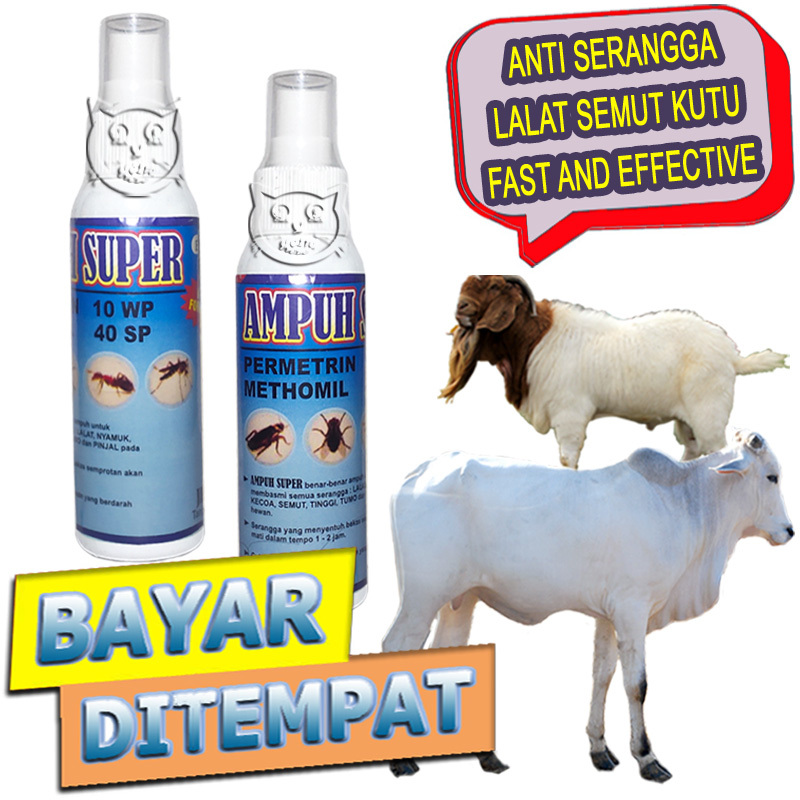 Ampuh Super Spray Obat Anti Kutu Sapi Kerbau Basmi Parasit