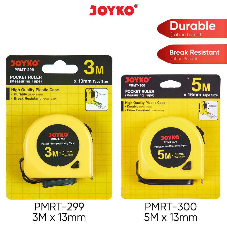 

Model Baru Meteran Pocket Ruler Measuring Tape Joyko