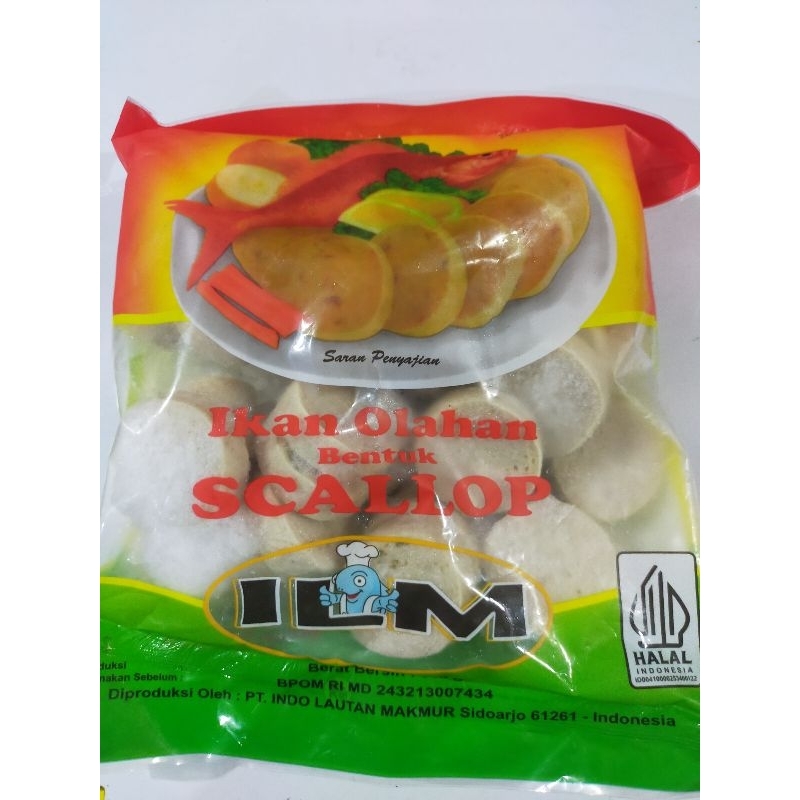 

ILM SCALLOP PREMIUM 500GR OLAHAN IKAN BENTUK SCALLOP