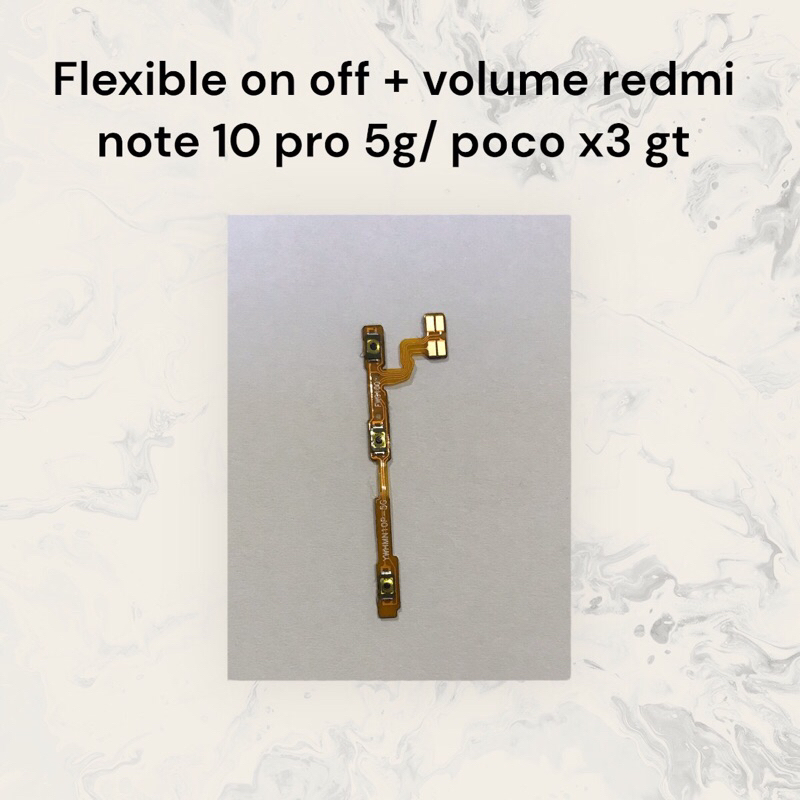 FLEXIBLE TOMBOL ON OFF VOLUME XIAOMI REDMI NOTE 10 PRO