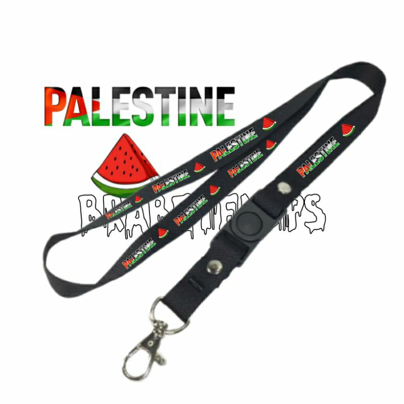 

Lanyard PALESTINE Tali Lanyard Palestine Id Card / Tali Gantungan Pods / Name Tag Kartu Nama / Lanyard Polos / Pods / Brand lokal