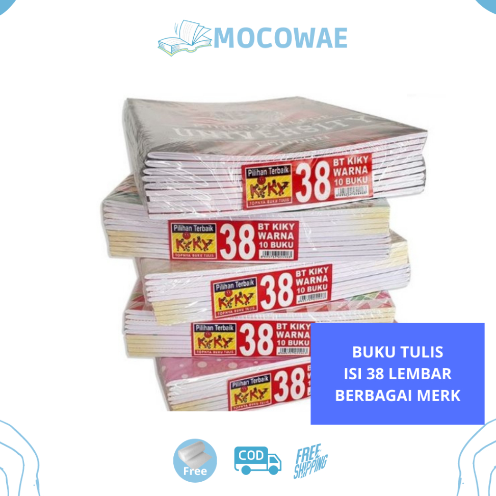 

FLASH SALE⚡ Buku Tulis Isi 38 Lembar ATK Isi 10 Pcs