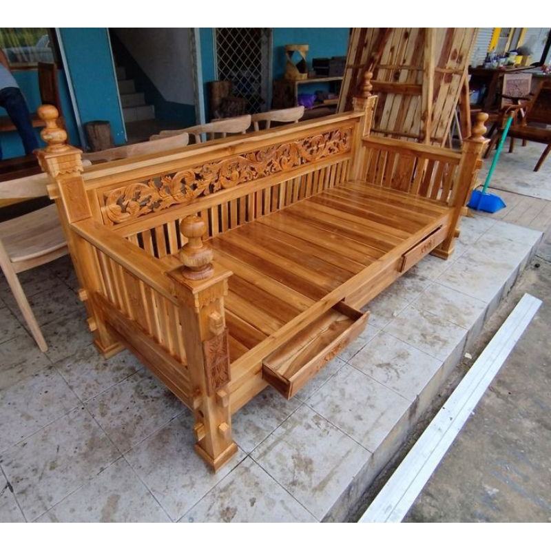 COD. Bale bale jati. Kursi panjang. Kursi Bale bale. Kursi jati. Bangku. Kursi murah. Kursi teras