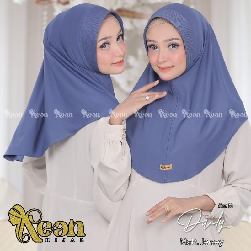 KEAN HIJAB - BERGO HAMIDAH//HIJAB INSTAN SIZE M JERSEY kean