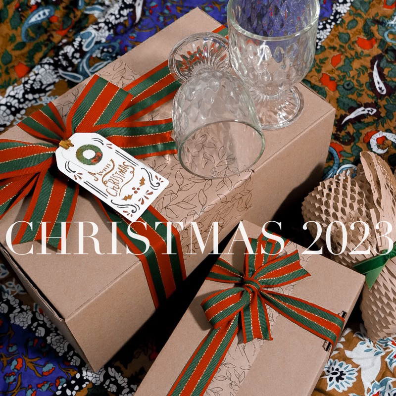 TEA PROJECT Christmas Hampers 2023 | Hampers Natal 2023 | Tea Gift Set with 2pcs Goblet Glass