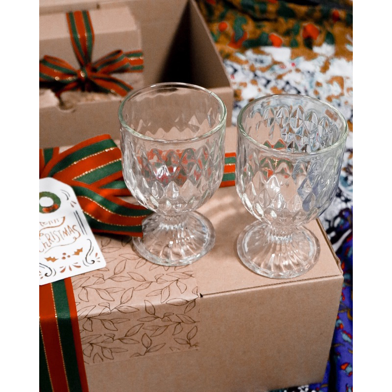 TEA PROJECT Christmas Hampers 2023 | Hampers Natal 2023 | Tea Gift Set with 2pcs Goblet Glass