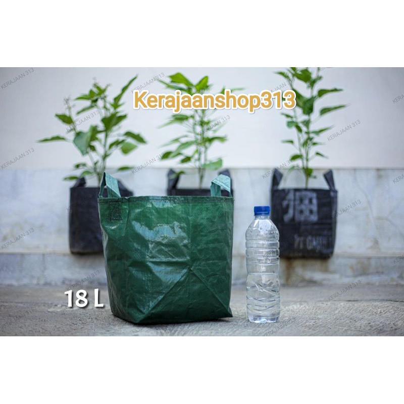 Planter bag 15 liter hijau