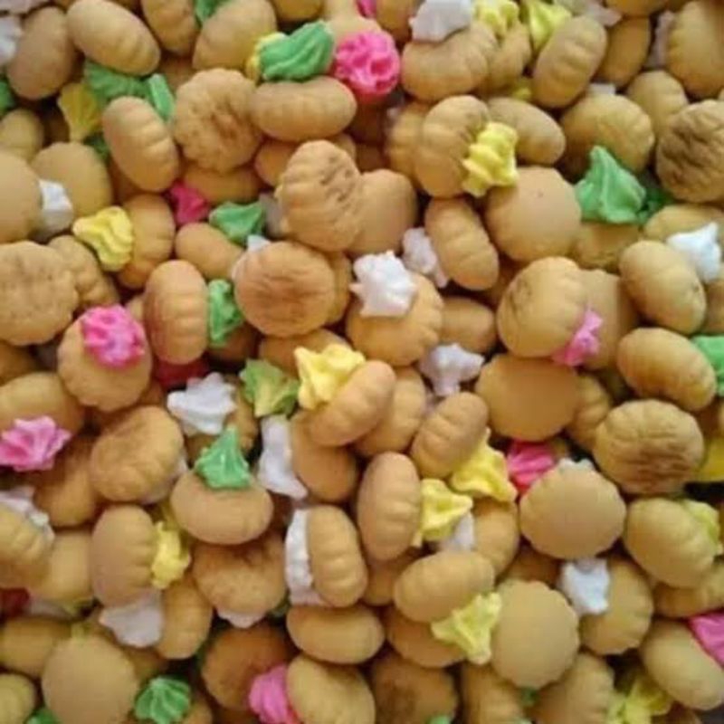 

Kue Kancing/Kue Monas Renyah Manis Cemilan Ringan 100Gram
