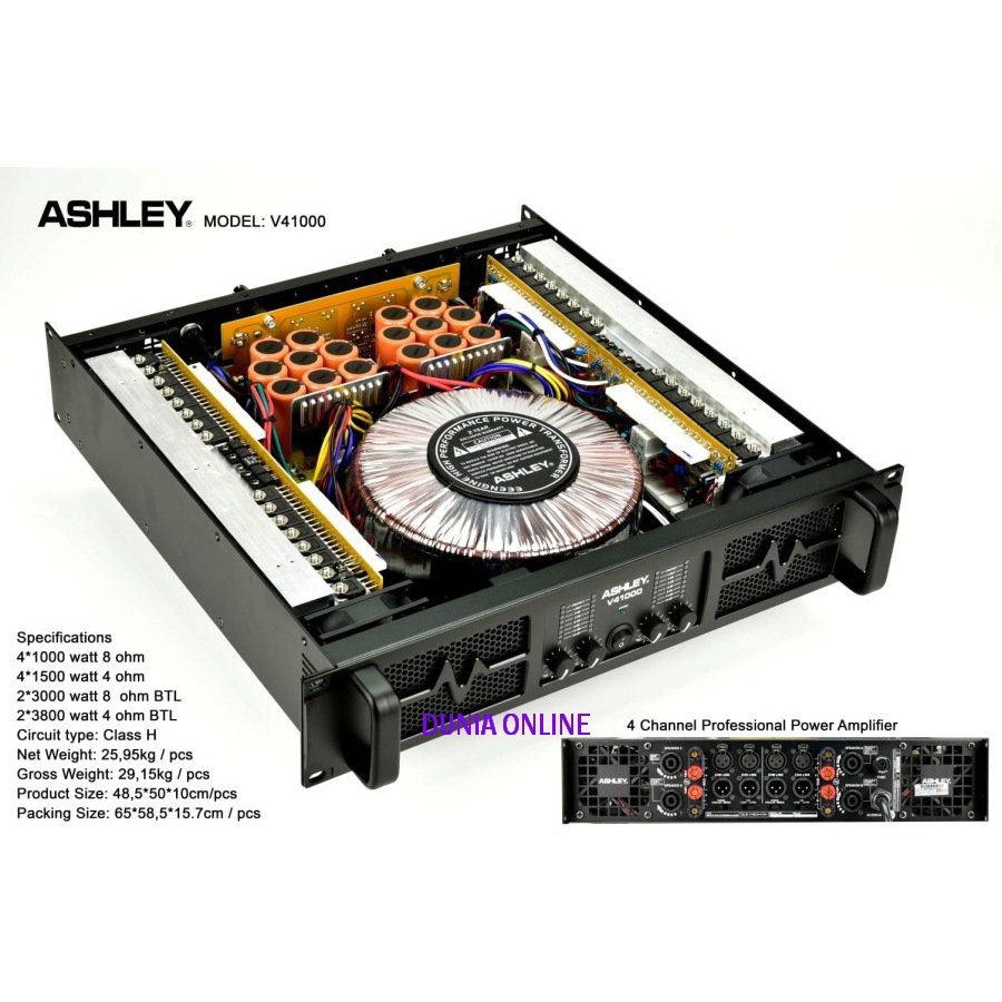 Power Amplifier Ashley V41000 V 41000 ( ORIGINAL )