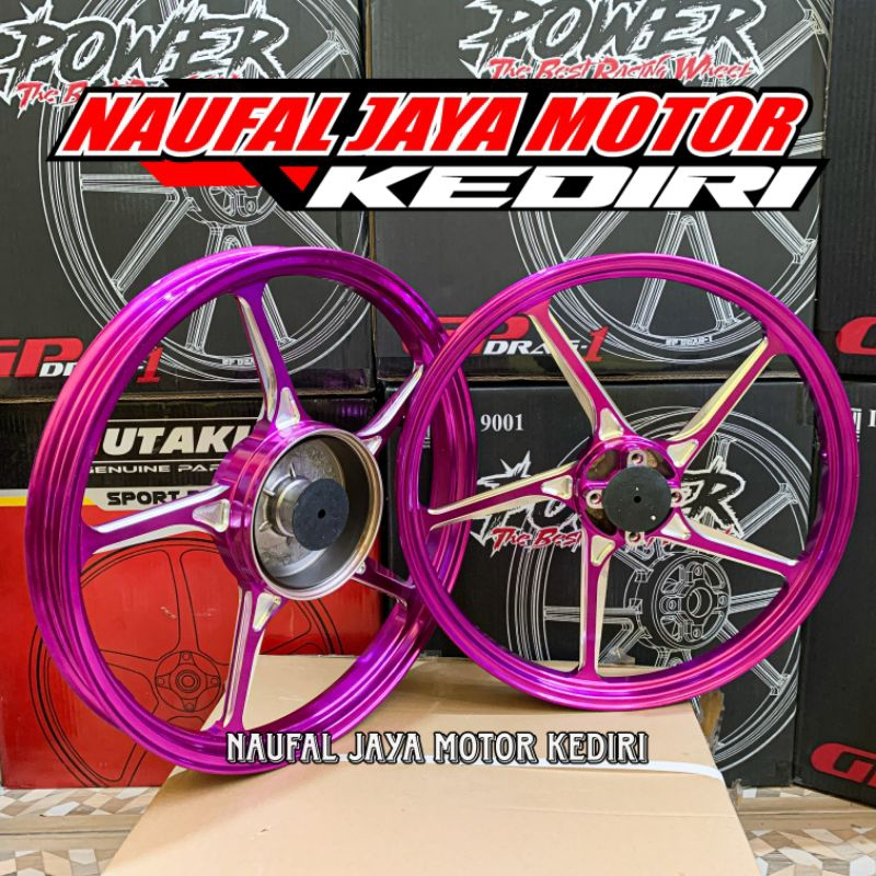 ENKEI racing pelek CNC VELG enkei FG511 PNP Jupiter warna purple/UNGU