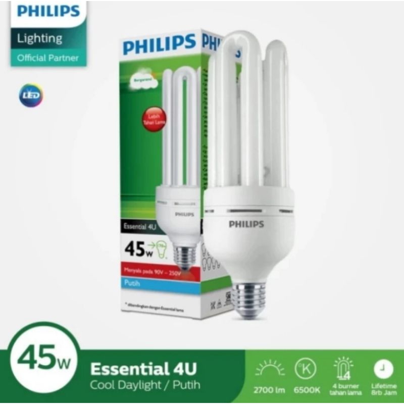 Philips Lampu Essential Jumbo 45watt 4U
