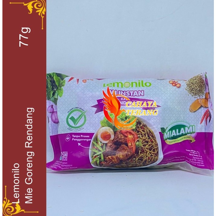 Lemonilo Mie Instan Spektarasa Rendang 77 gram Mie Goreng Rendang Sehat