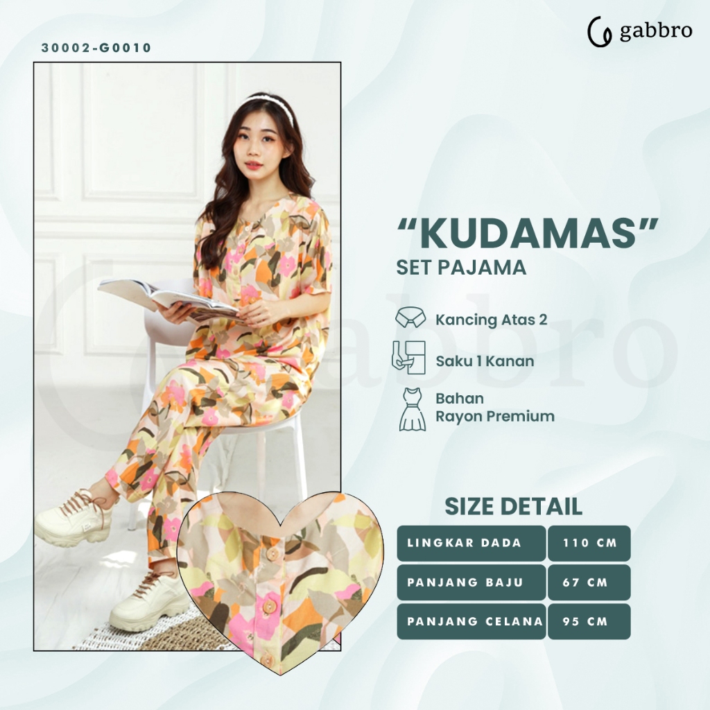 SETELAN PAJAMA BAJU TIDUR KUDA MAS COUTURE MOTIF TERBARU