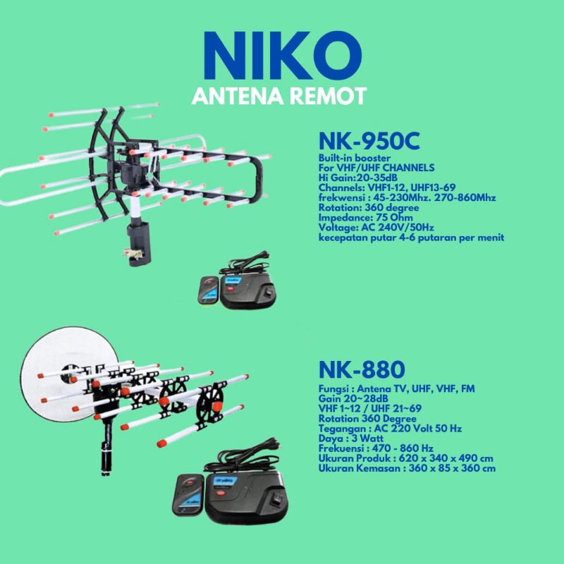 Antena Niko NK-950C Niko NK-880