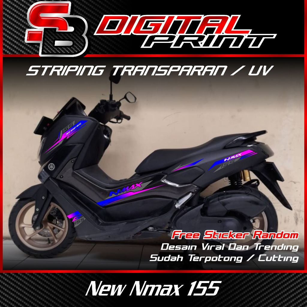 striping transparan nmax old - striping custome nmax old