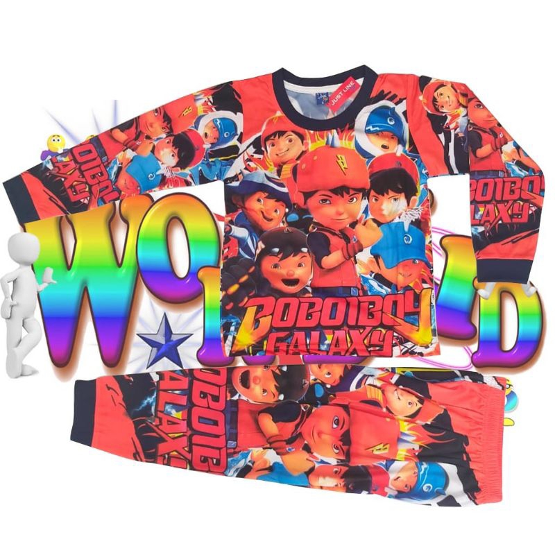 Setelan baju anak Boboiboy piyama  Printing