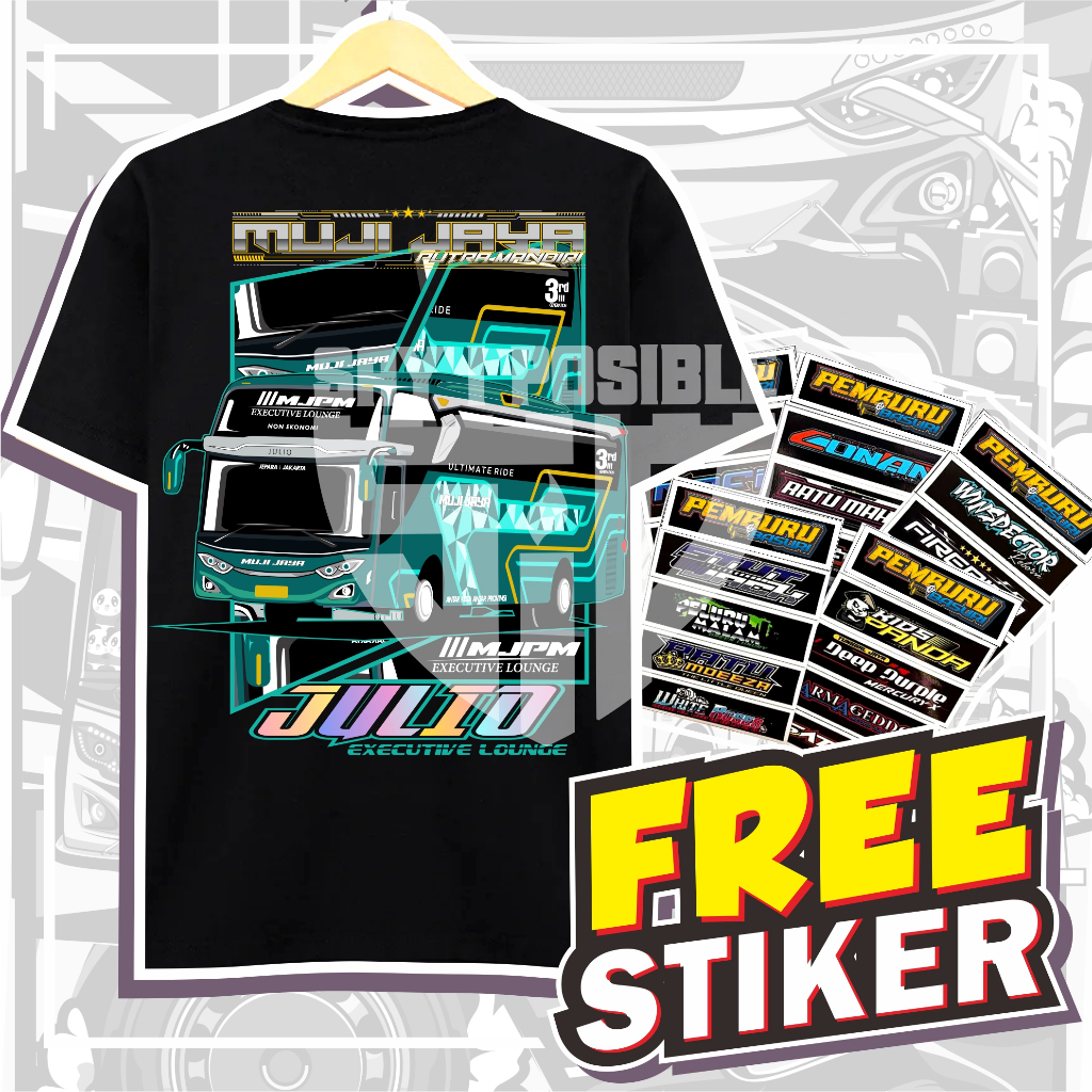 ( FREE STIKER ) BAJU KAOS BIS JULIO MUJI JAYA KAOS BISMANIA ANAK DAN DEWASA BUSMANIA