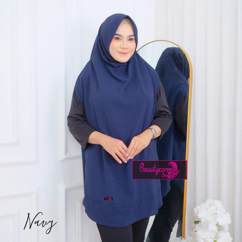 Jilbab Sport/Rompi hijab olah raga/kerudung olah raga/jilbab rompi sport jumbo XL crinkle Airflow