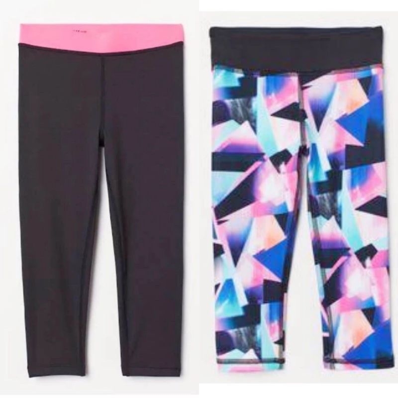 Legging sport motif anak cewek Branded H.n.M (untuk olahraga)