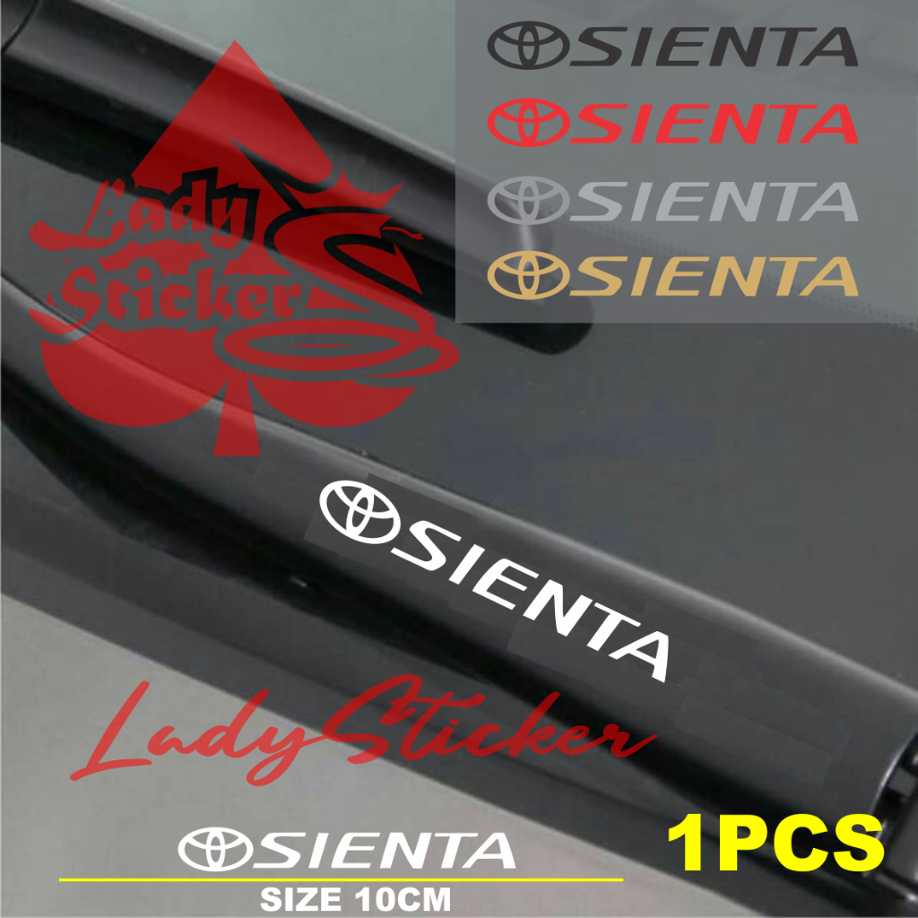 Sticker variasi wiper talang air mobil sienta cutting aticker wiper talang air mobil toyota sienta