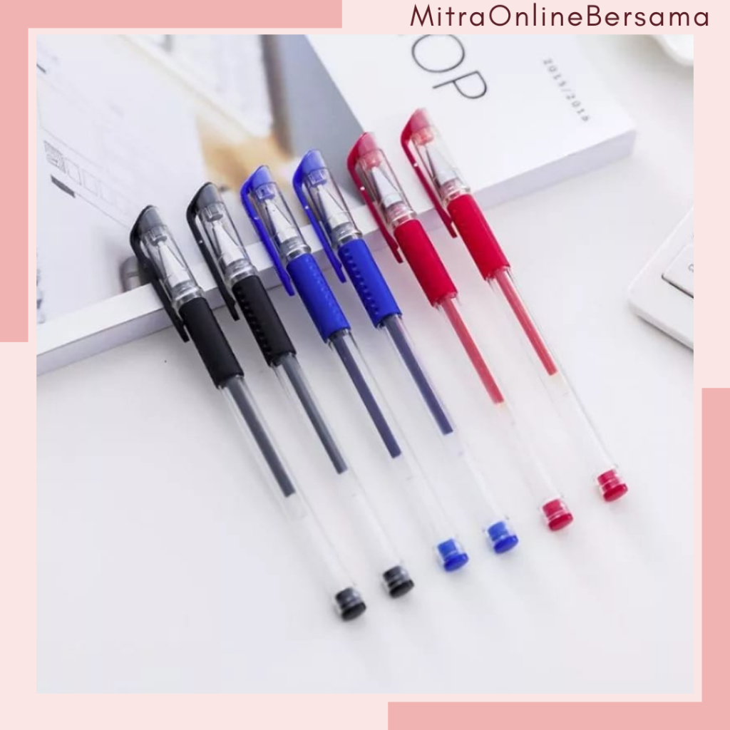 

♥MO♥ Pulpen Standard / Alat Tulis Pena Gel 0.55mm Serbaguna