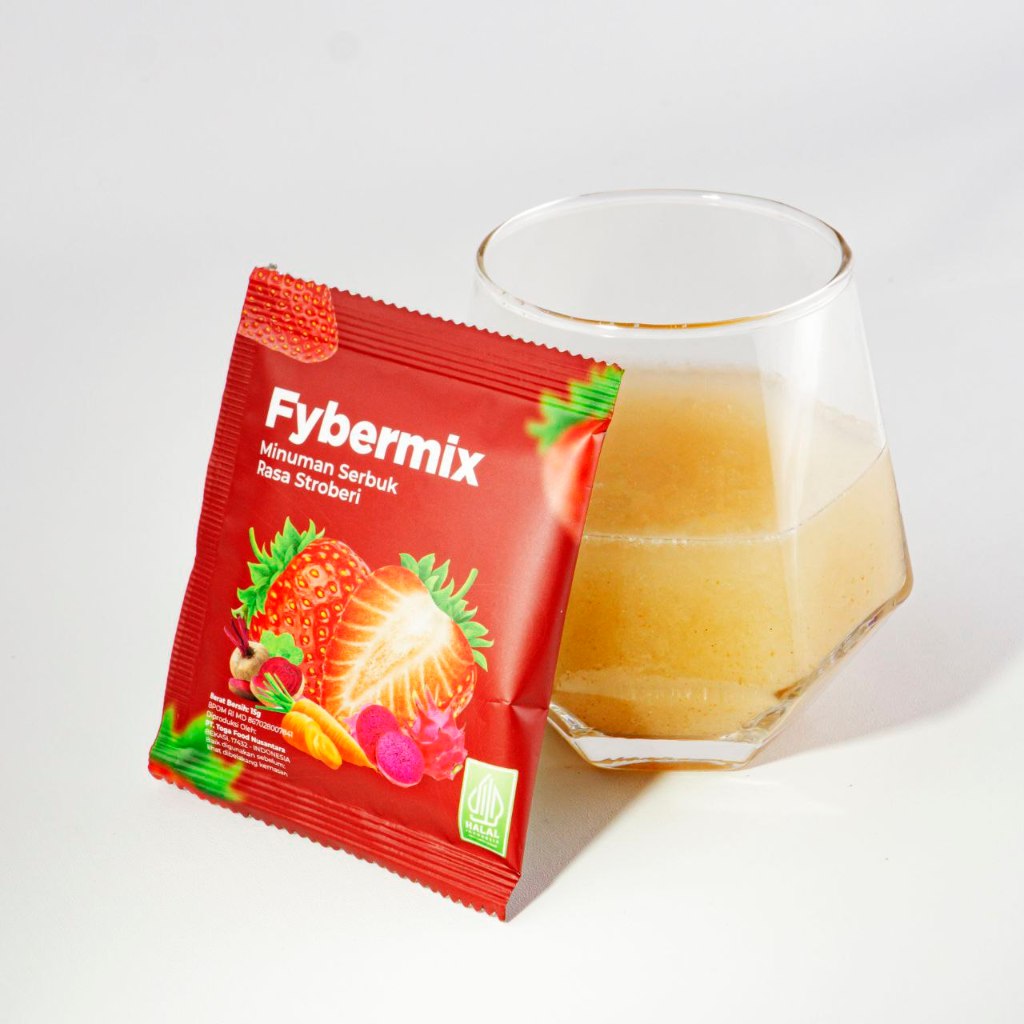 

Fybermix - 1 Box Minuman Serat Rendah Gula Rasa Stoberi (15 Sachet)