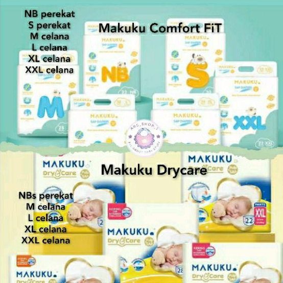 Makuku Comfort Fit / CF plus / Dry Care NB S M L XL XXL